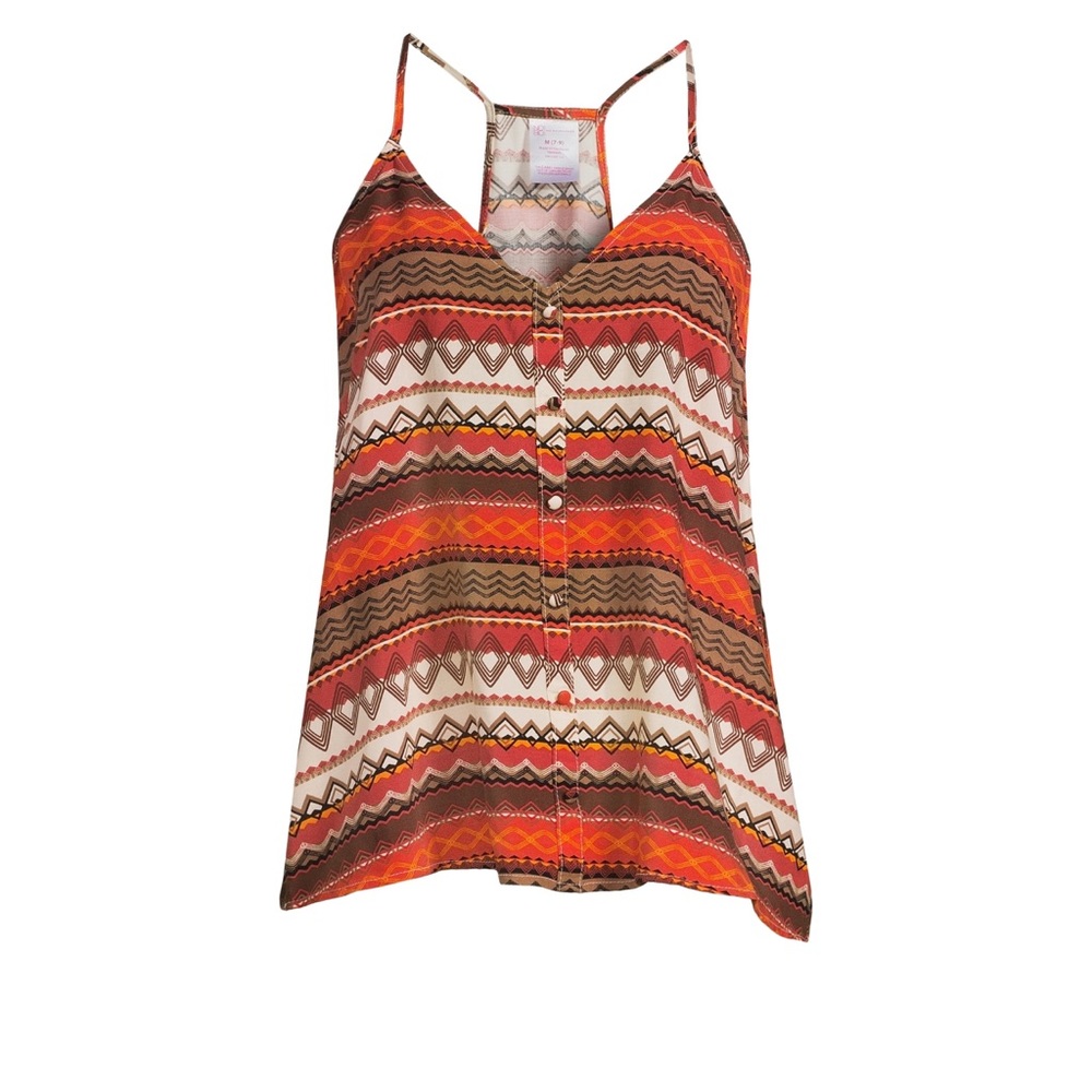 No Boundaries Juniors Print Tank Top XS - Picture 3 of 10